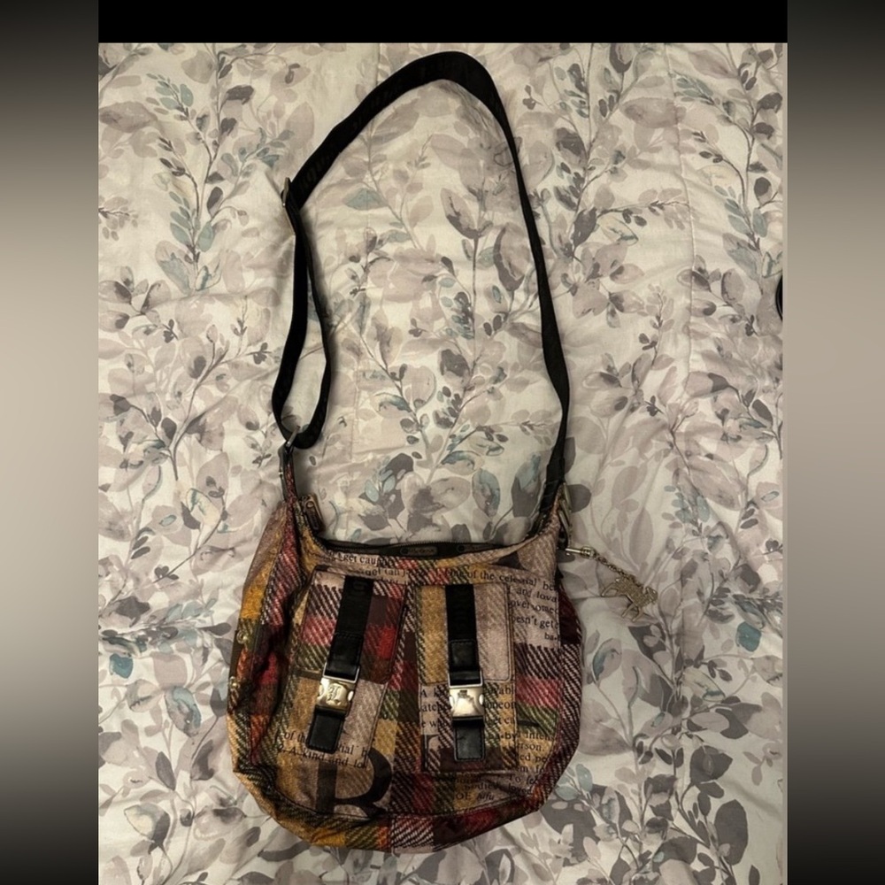 Vintage Gwen Stefani L.A.M.B. For LeSportSac Donegal Plaid Crossbody